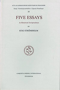 Stig Strömholm : Acta Academiae Regiae scientiarum Upsaliensis