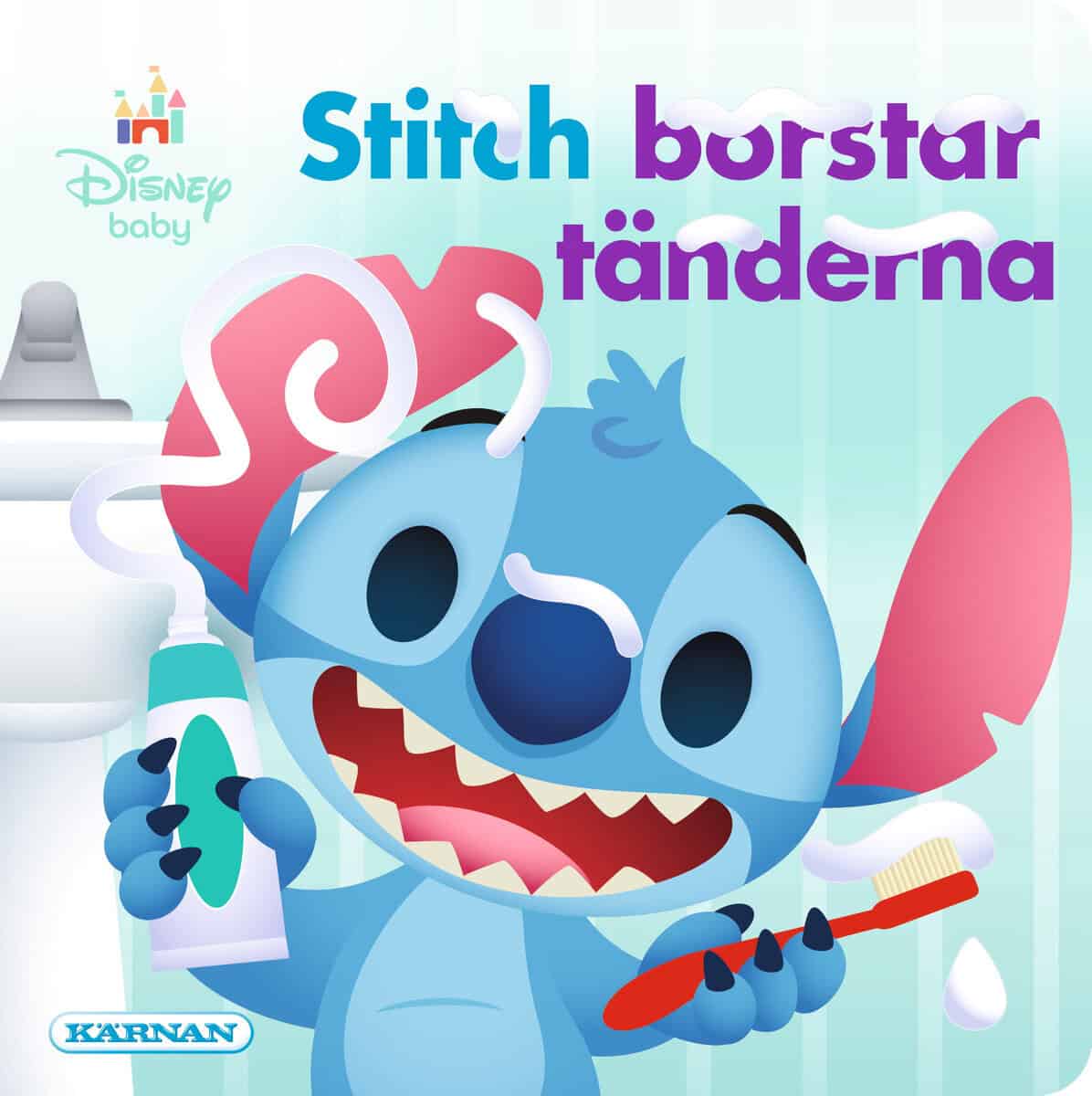 Stitch borstar tänderna