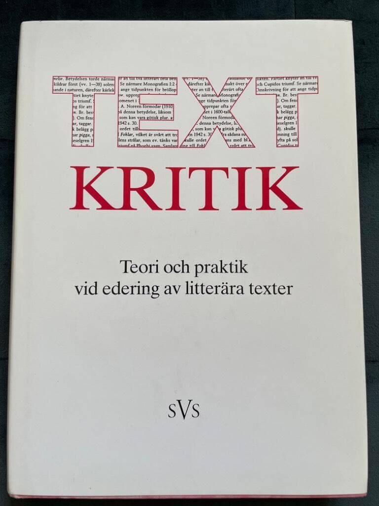 Sture Allén : Textkritik