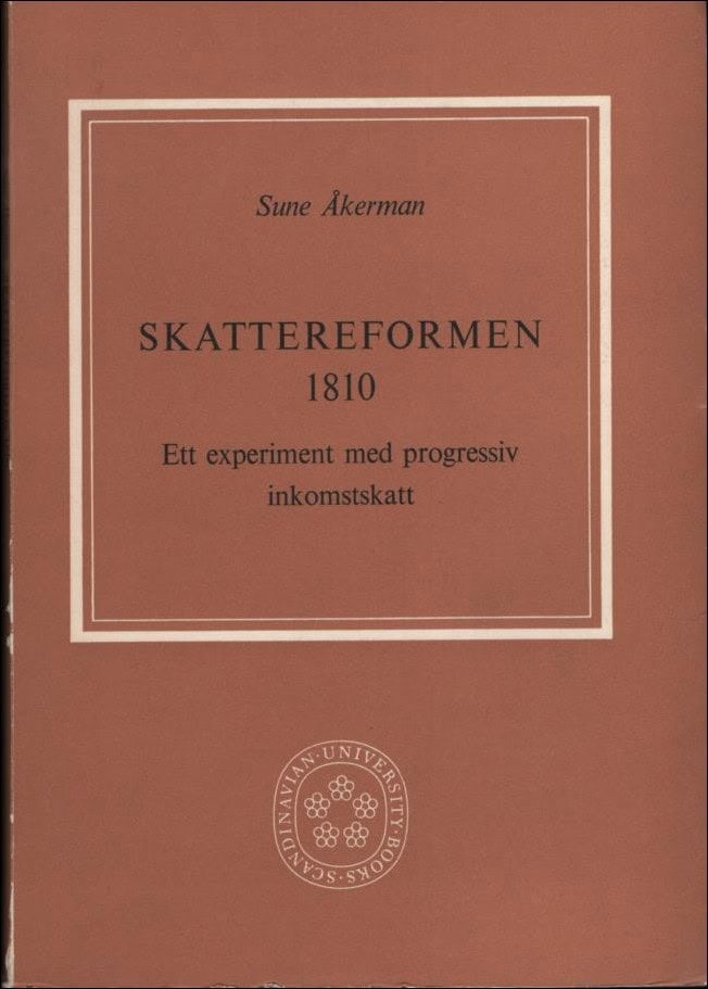 Sune Åkerman : Skattereformen 1810