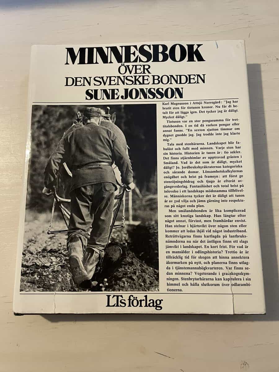 Sune Jonsson : Minnesbok över den svenske bonden
