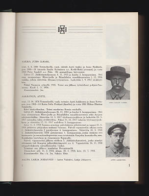 Suomen jääkärien elämäkerrasto