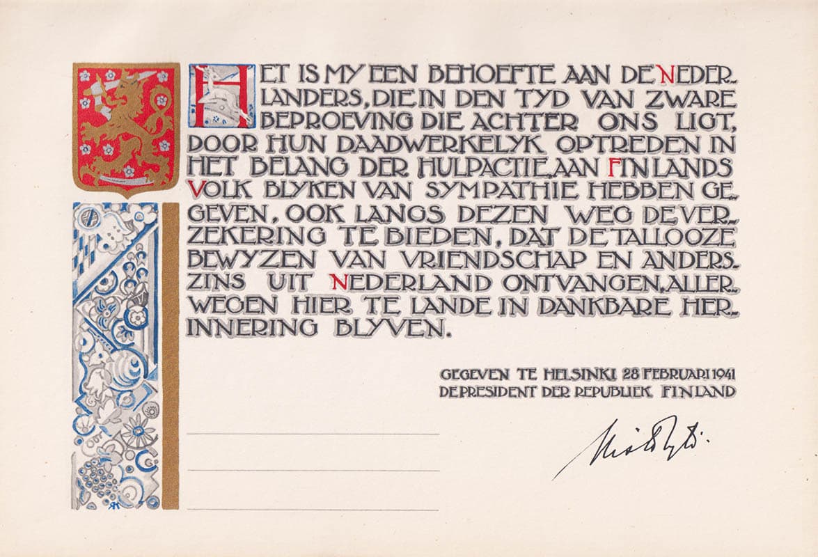 Suomi Finland. Het Land Van Der Vrijheidsstrijd. Samengesteld En Uitgegeven OP Last Der Finsche Regeering 1941