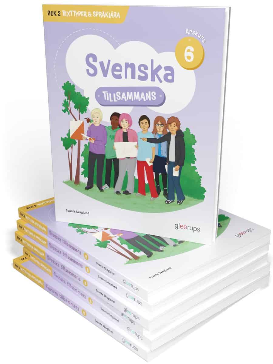 Svante Skoglund : Svenska tillsammans 6, bok 2, Texttyper & Språklära, 10 ex