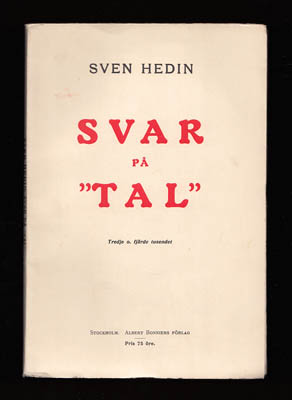 Sven Hedin : Svar på tal