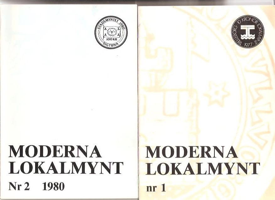 Sven. Jardestål : Moderna lokalmynt. Del 1-2.