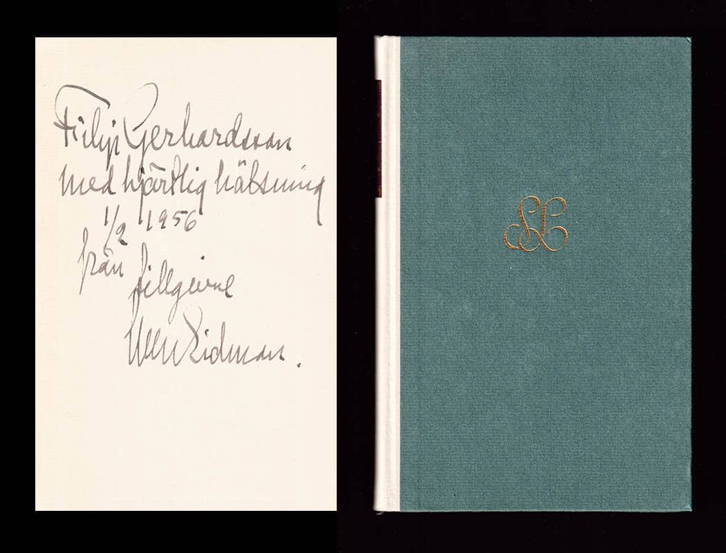 Sven Lidman : Dikter (dedikation)