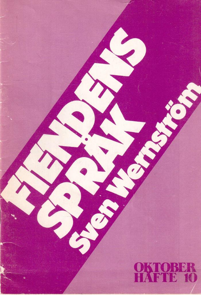 Sven Wernström : Fiendens språk