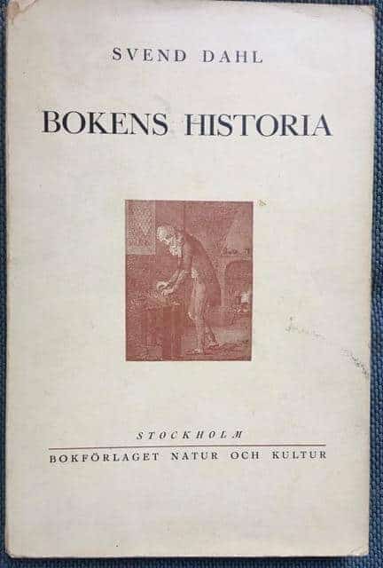 Svend Dahl : Bokens historia
