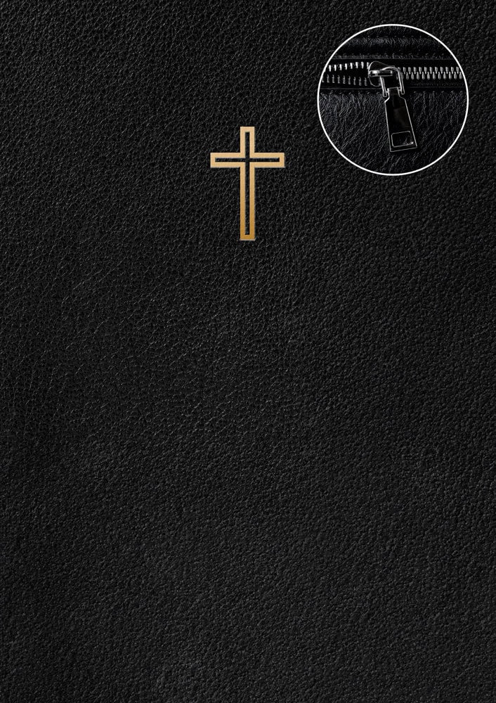 Svenska Folkbibeln 2015 (slimline, svart läder med dragkedja)