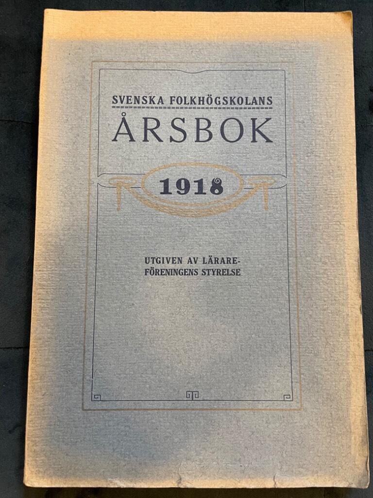 Svenska folkhögskolans årsbok 1918