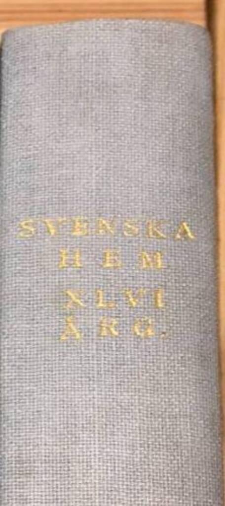 Svenska hem i ord och bilder 1958