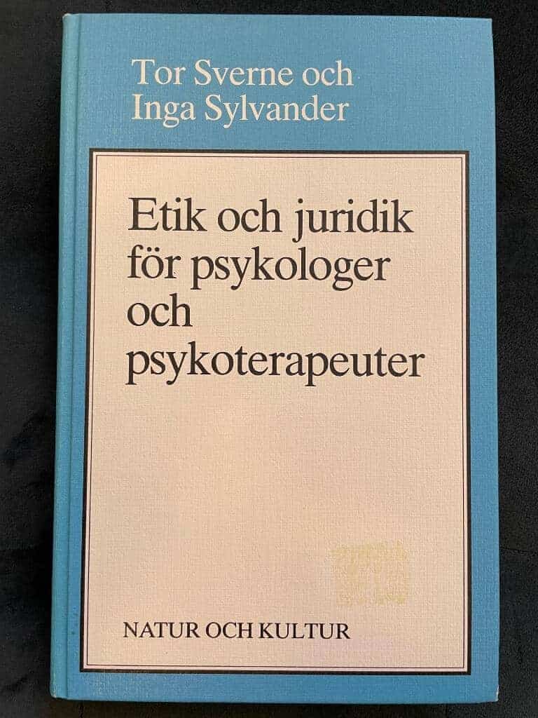 Sverne-Sylvander : Etik och juridik för psykologer och psykoterapeuter
