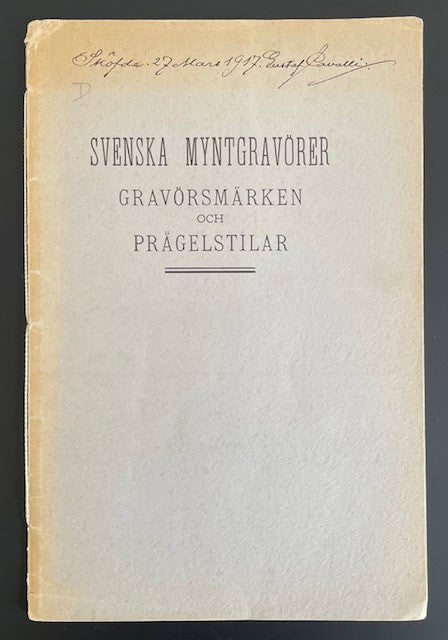 T. G. Appelgren : Svenska myntgravörer, gravörsmärken och prägelstilar.