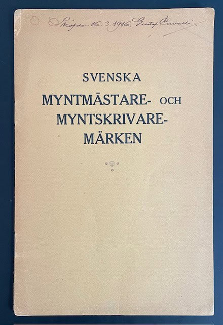 T. G. Appelgren : Svenska myntmästare- och myntskrivaremärken.