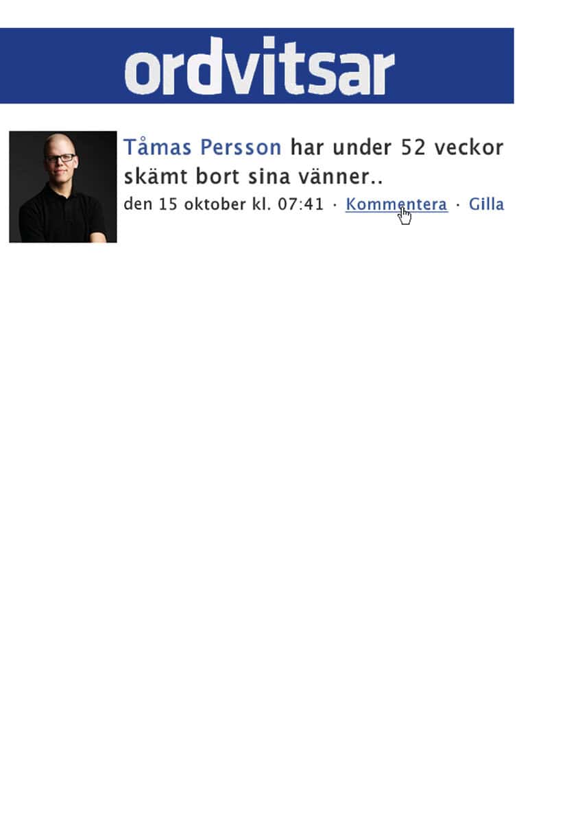 Tåmas Persson : Ordvitsar