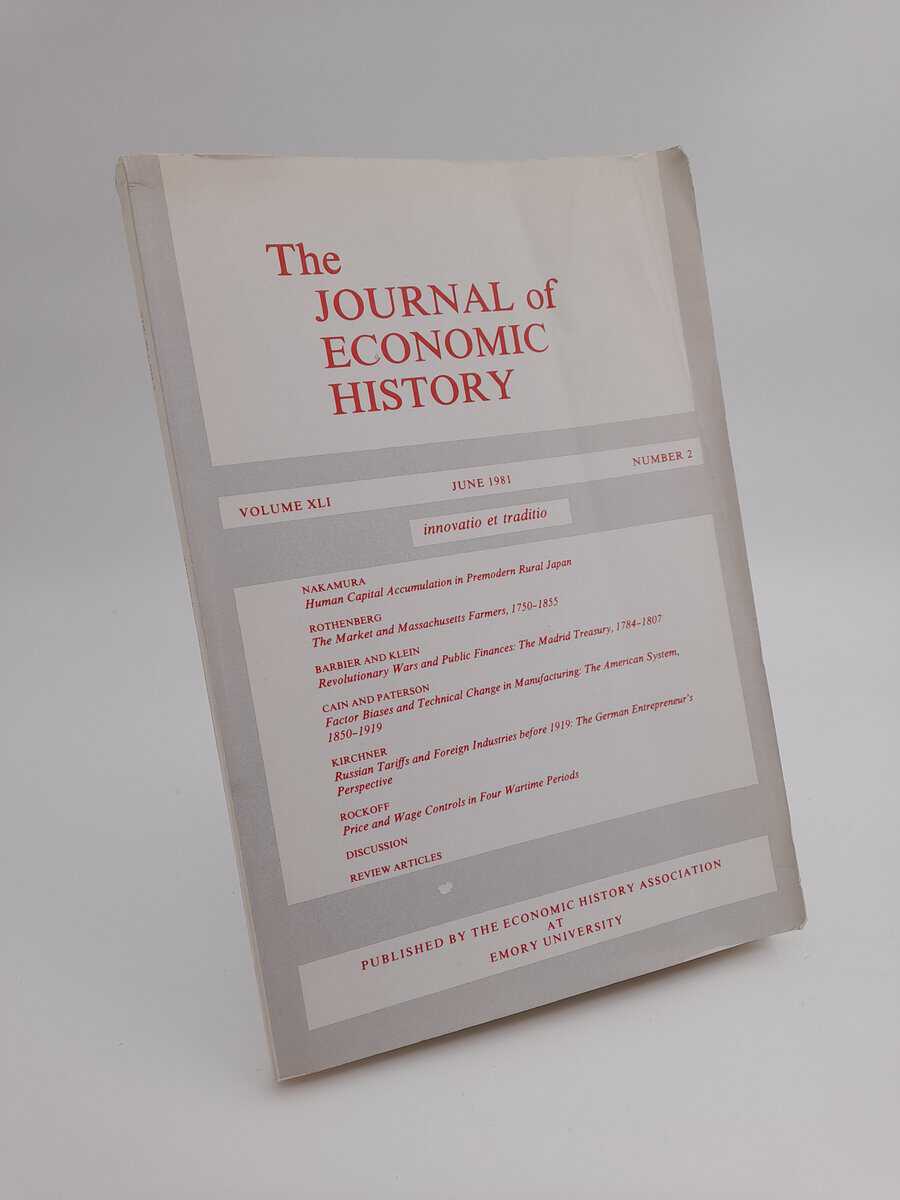 The Journal of Economic History : 1981/2