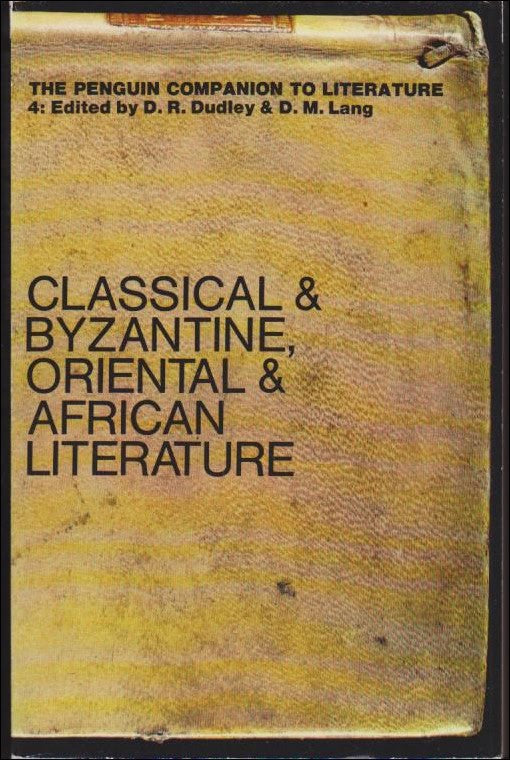 The Penguin Companion to Literature, 4