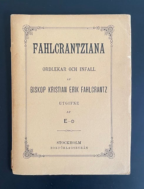 Theodor. Ekelund : Fahlcrantziana