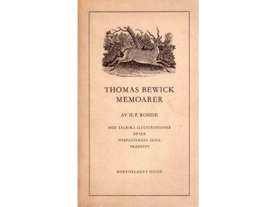Thomas Bewick : Thomas Bewick memoarer