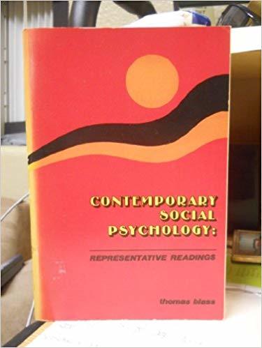 Thomas Blass : Contemporary Social Psychology