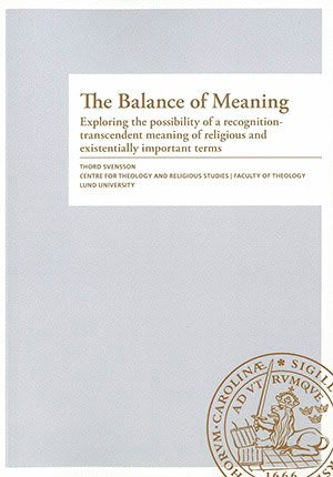 Thord Svensson : The balance of meaning