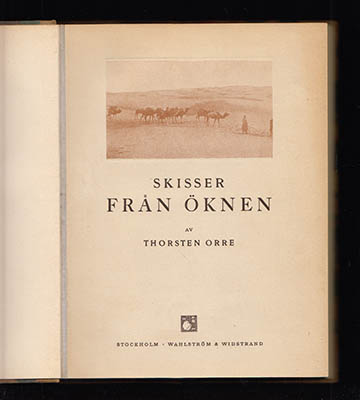 Thorsten Orre : Skisser från öknen