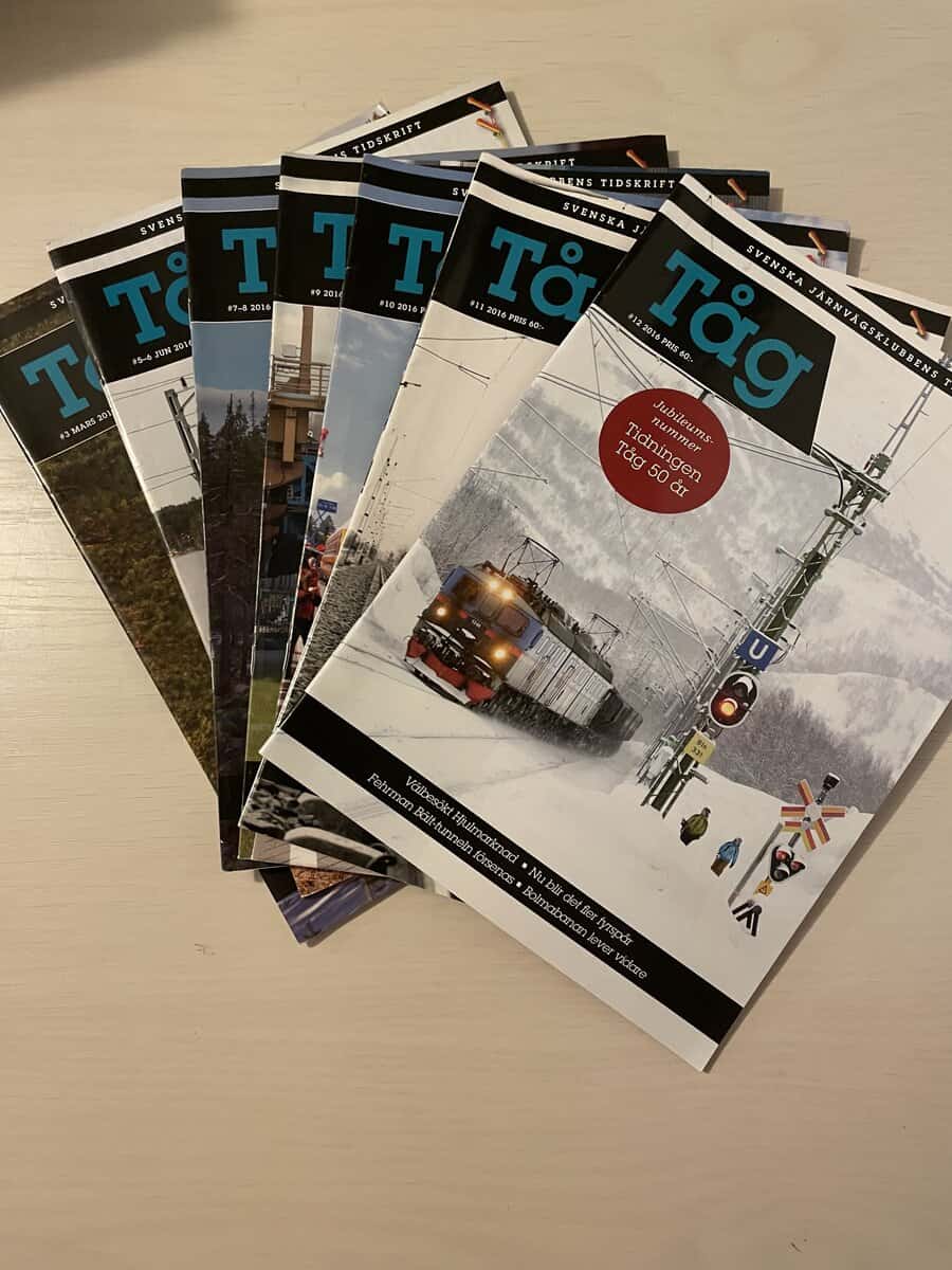 Tidningen TÅG - Nummer 3 + 5-12 2016 - Svenska Järnvägsklubbens tidskrift