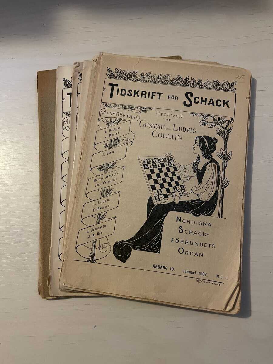 Tidskrift för schack - 1907 - Åtta nummer