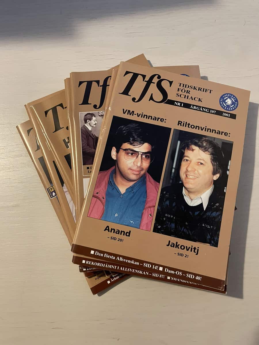 Tidskrift för schack - 2001 - Hel årgång 10 nummer