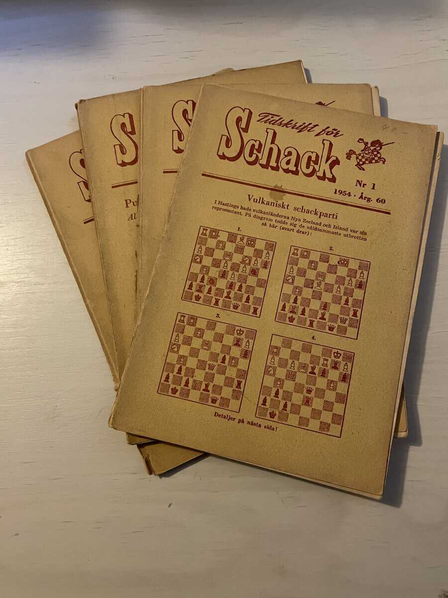 Tidskrift för schack - Hel årgång 1954