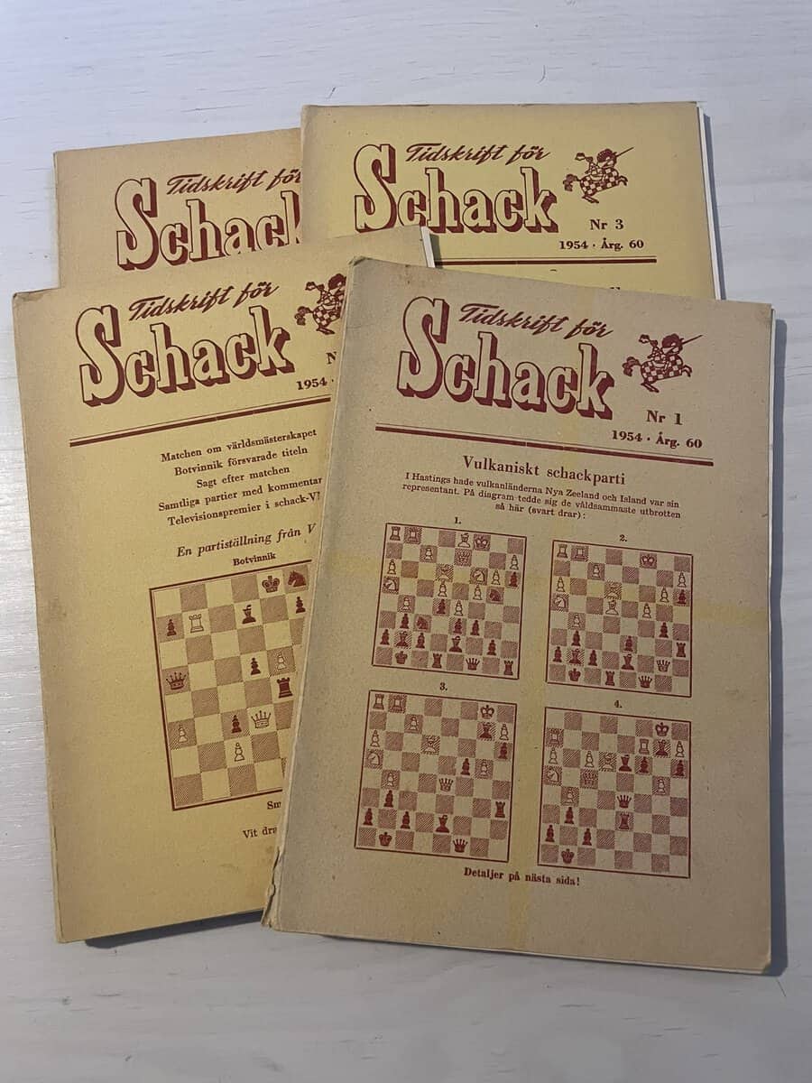 Tidskrift för schack hel årgång 1954