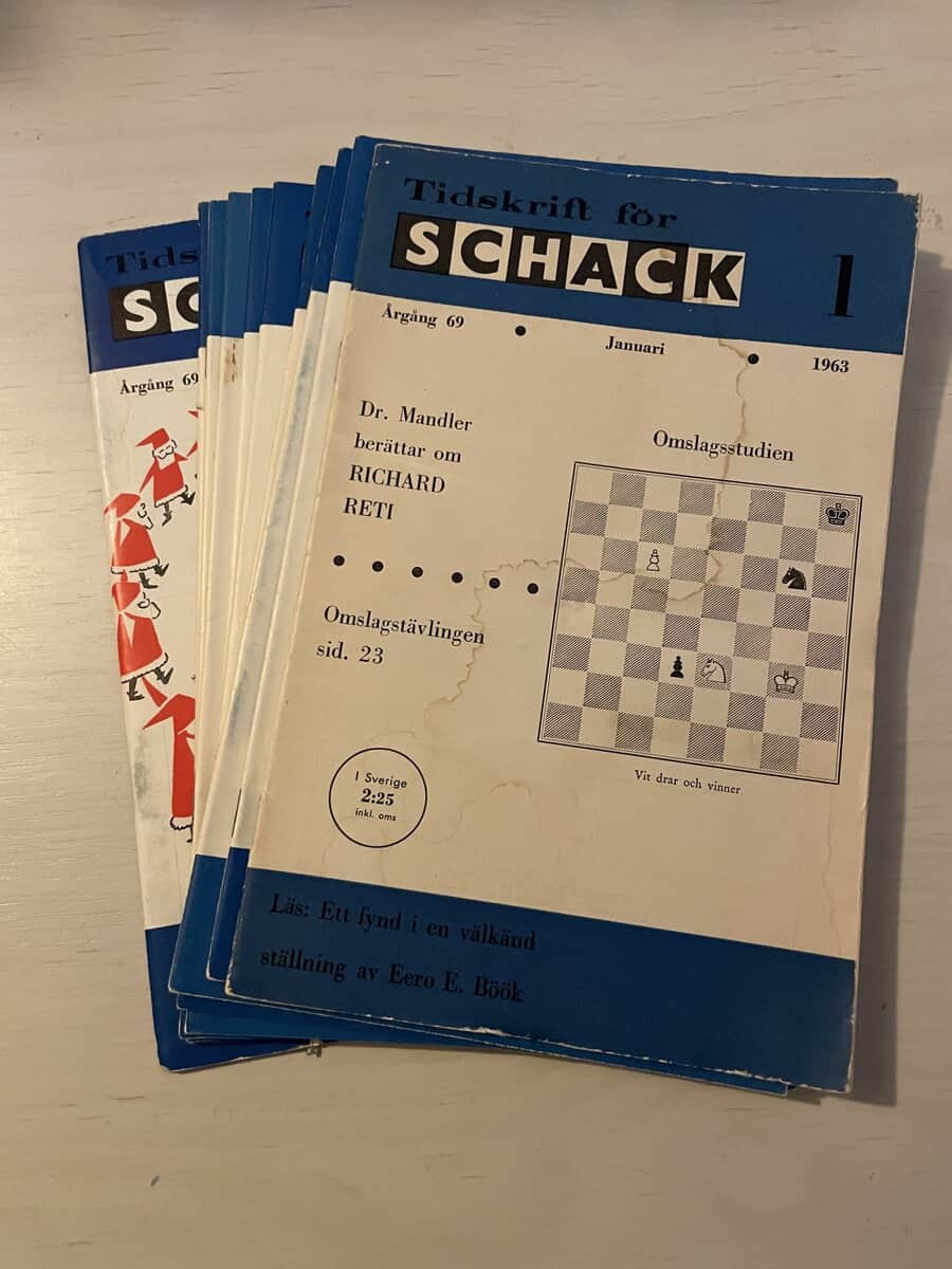 Tidskrift för schack - Hel årgång 1963