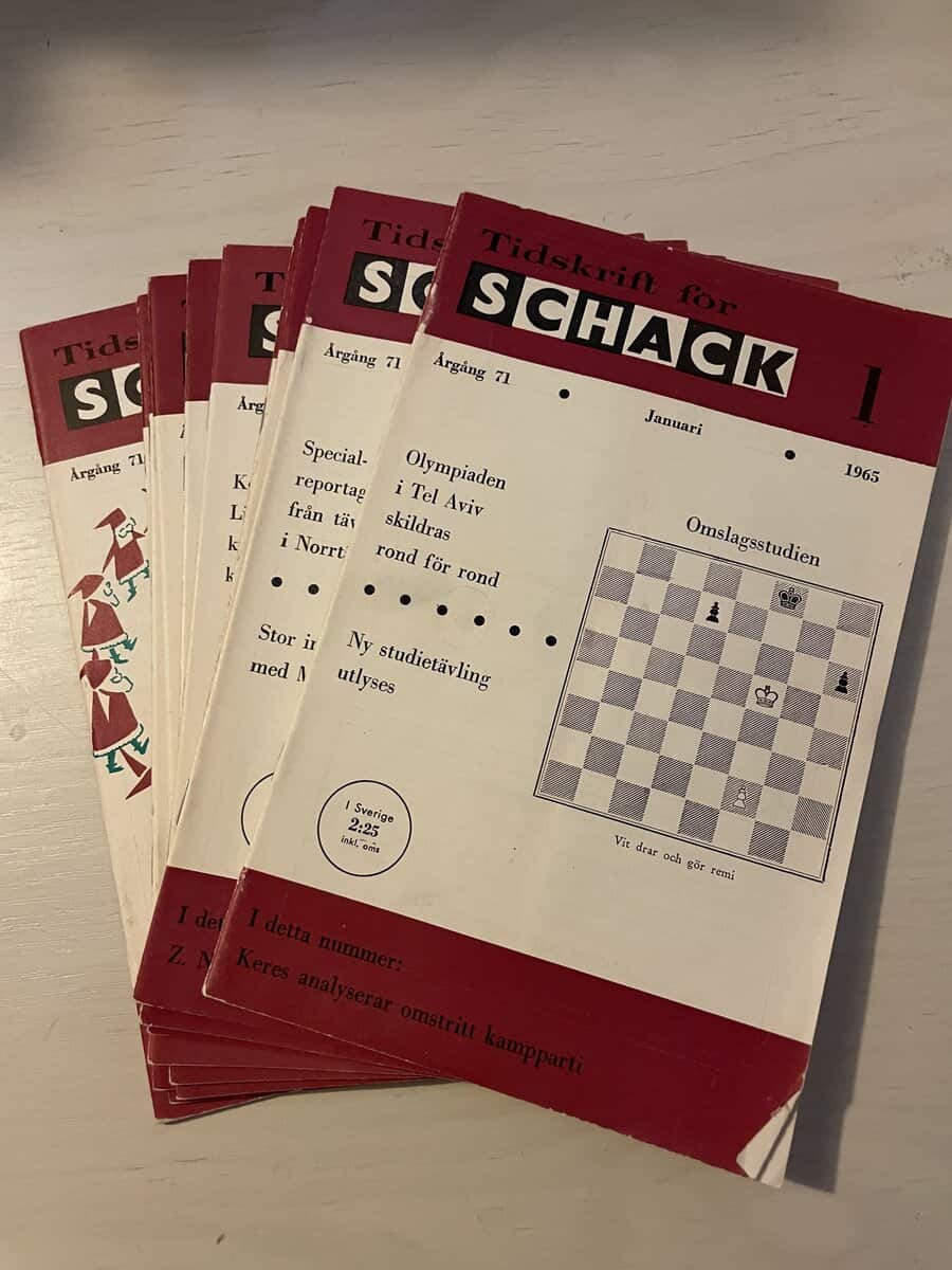 Tidskrift för schack - Hel årgång 1965