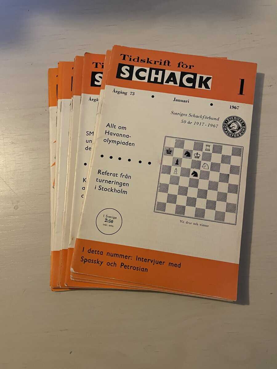 Tidskrift för schack - Hel årgång 1967