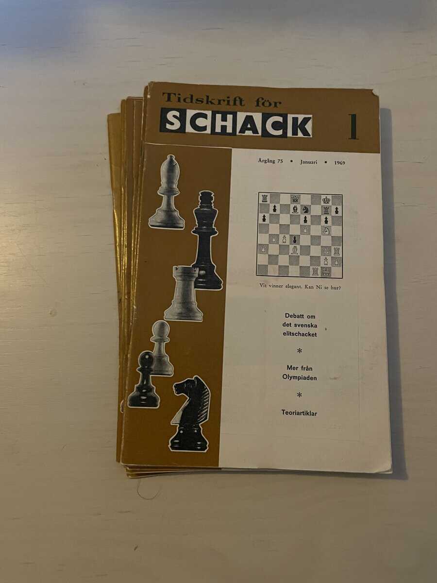 Tidskrift för schack - Hel årgång 1969