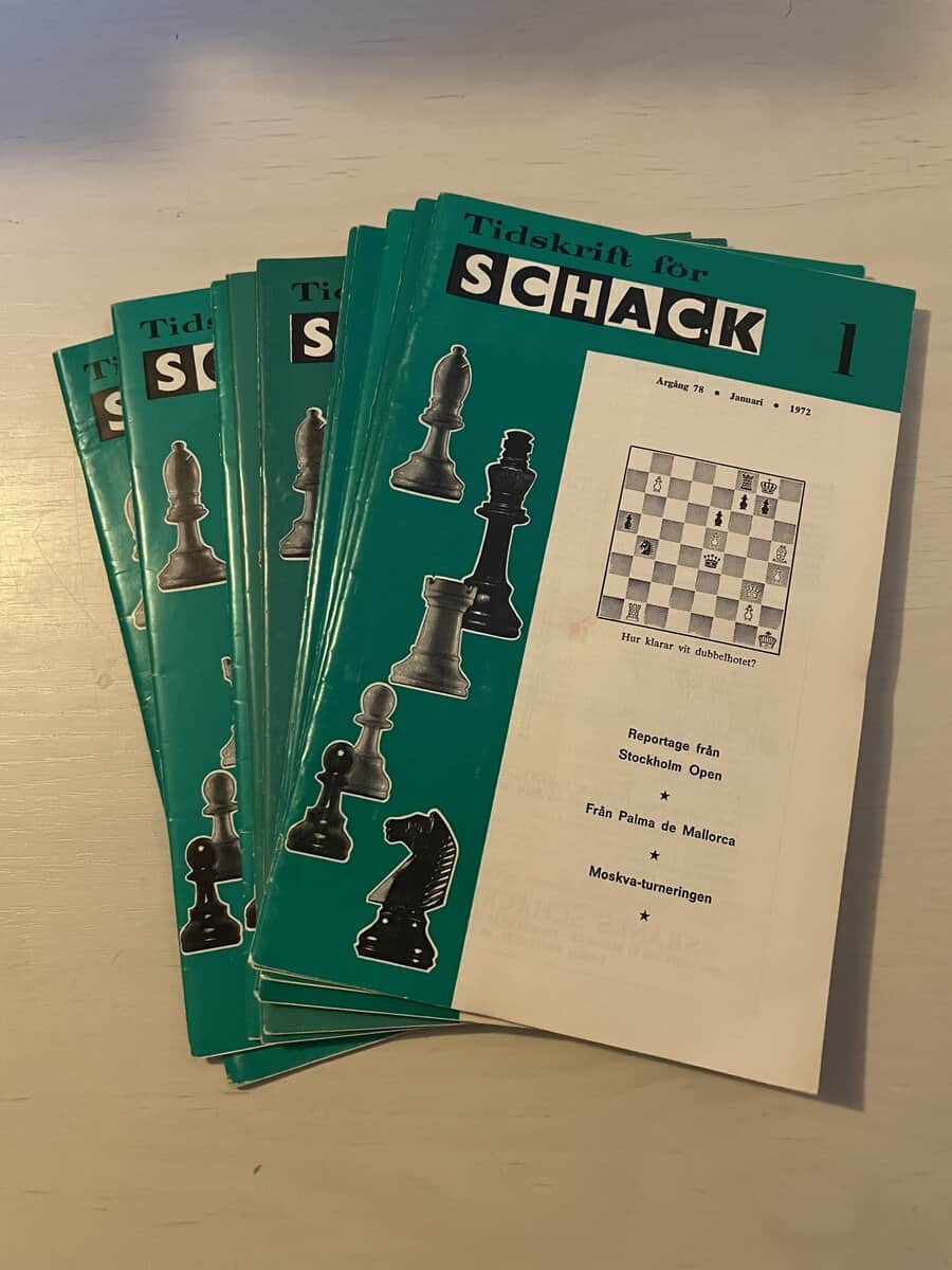 Tidskrift för schack - Hel årgång 1972