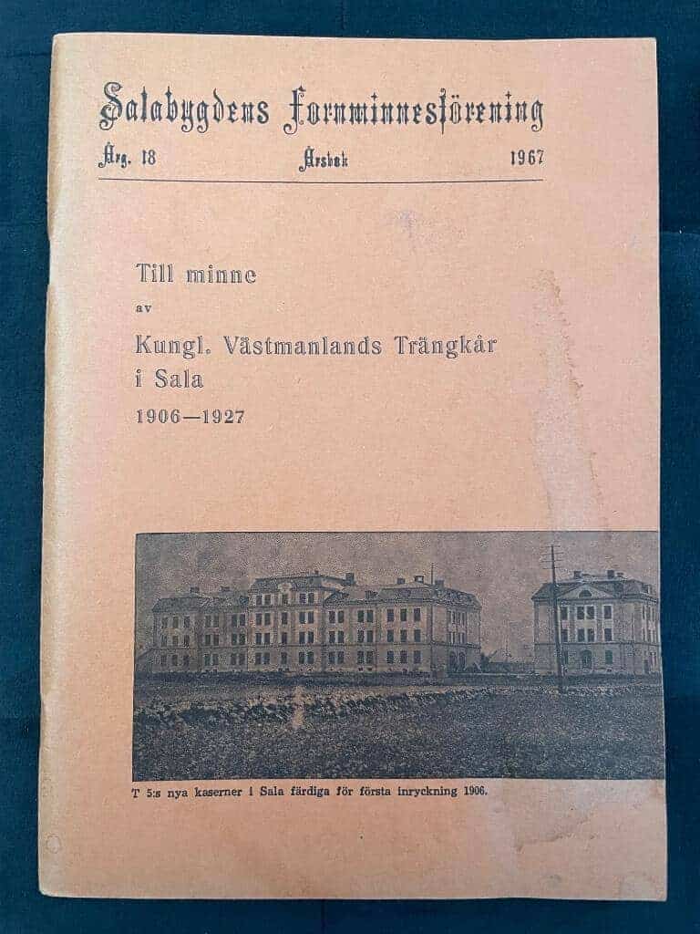 Till minne av Kungl. Västmanlands Trängkår i Sala 1906-1927