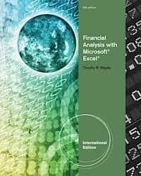 Timothy R. Mayes : Financial Analysis with Microsoft Excel - International Edition