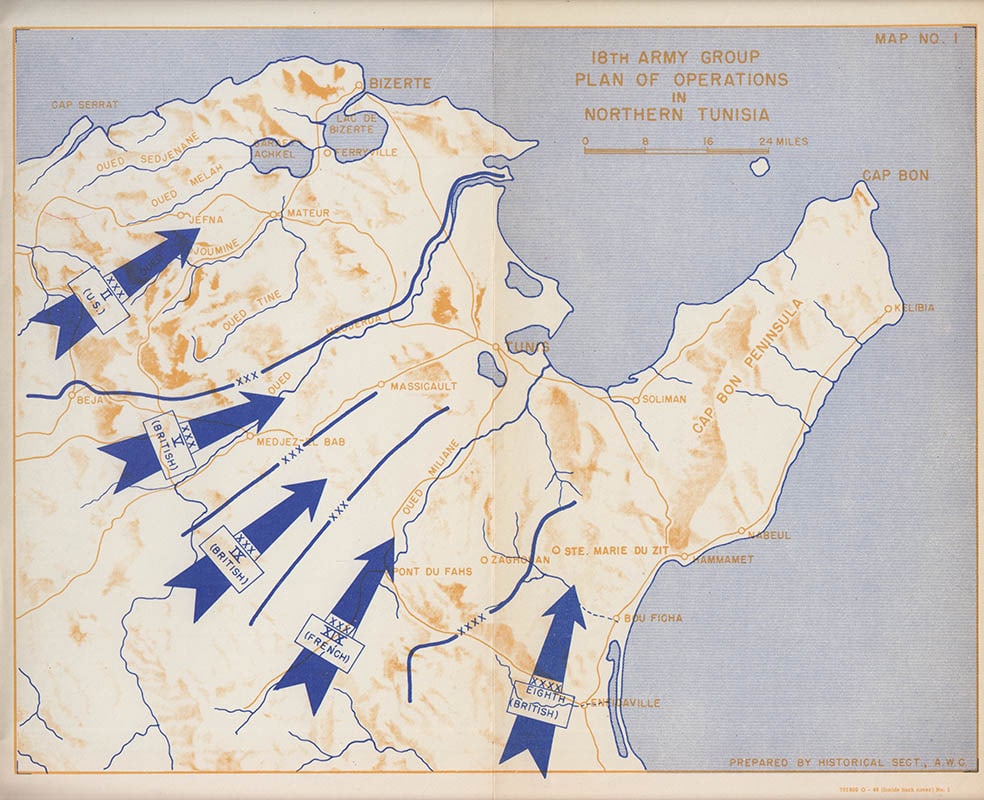 To Bizerte with the II Corps, 23 April - 13 May, 1943. American Forces in Action Series