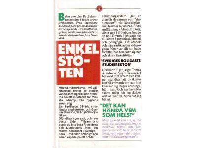 Tomas Arvidsson : Enkelstöten