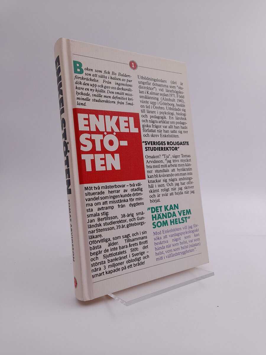 Tomas Arvidsson : Enkelstöten