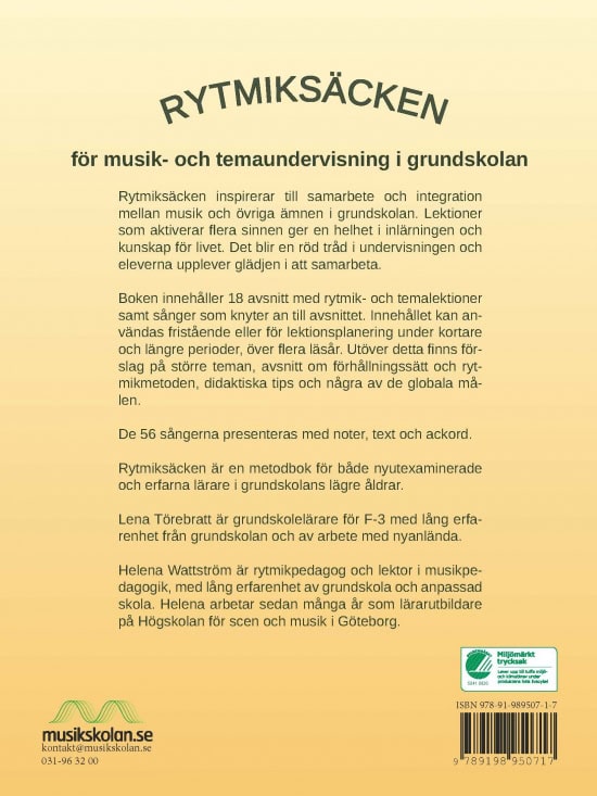 Törebratt, Lena ; Wattström, Helena : Rytmiksäcken