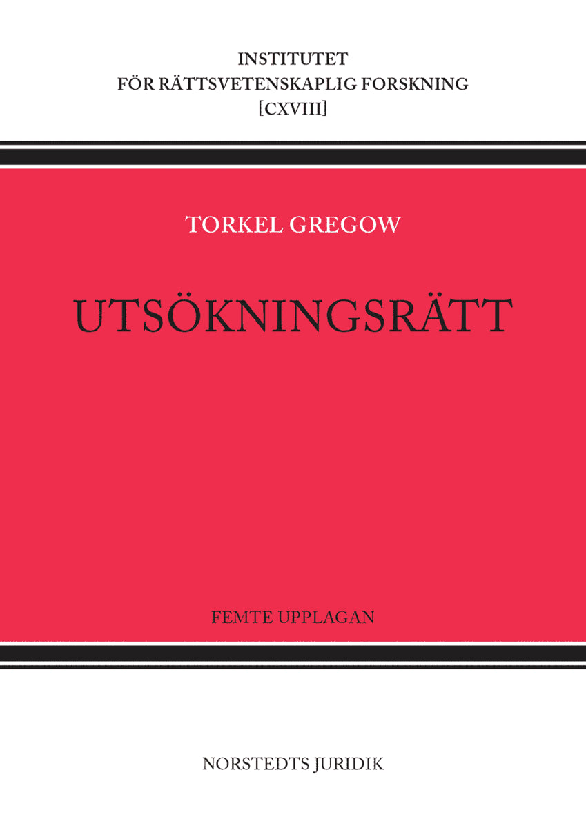 Torkel Gregow : Utsökningsrätt