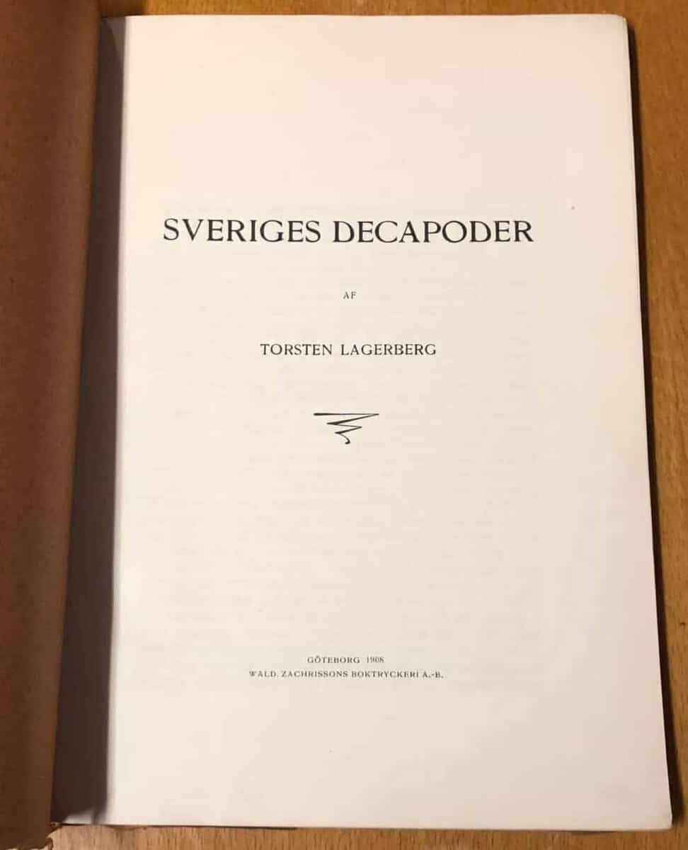 Torsten Lagerberg : Sveriges decapoder
