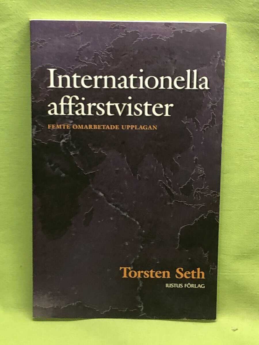 Torsten Seth : Internationella affärstvister