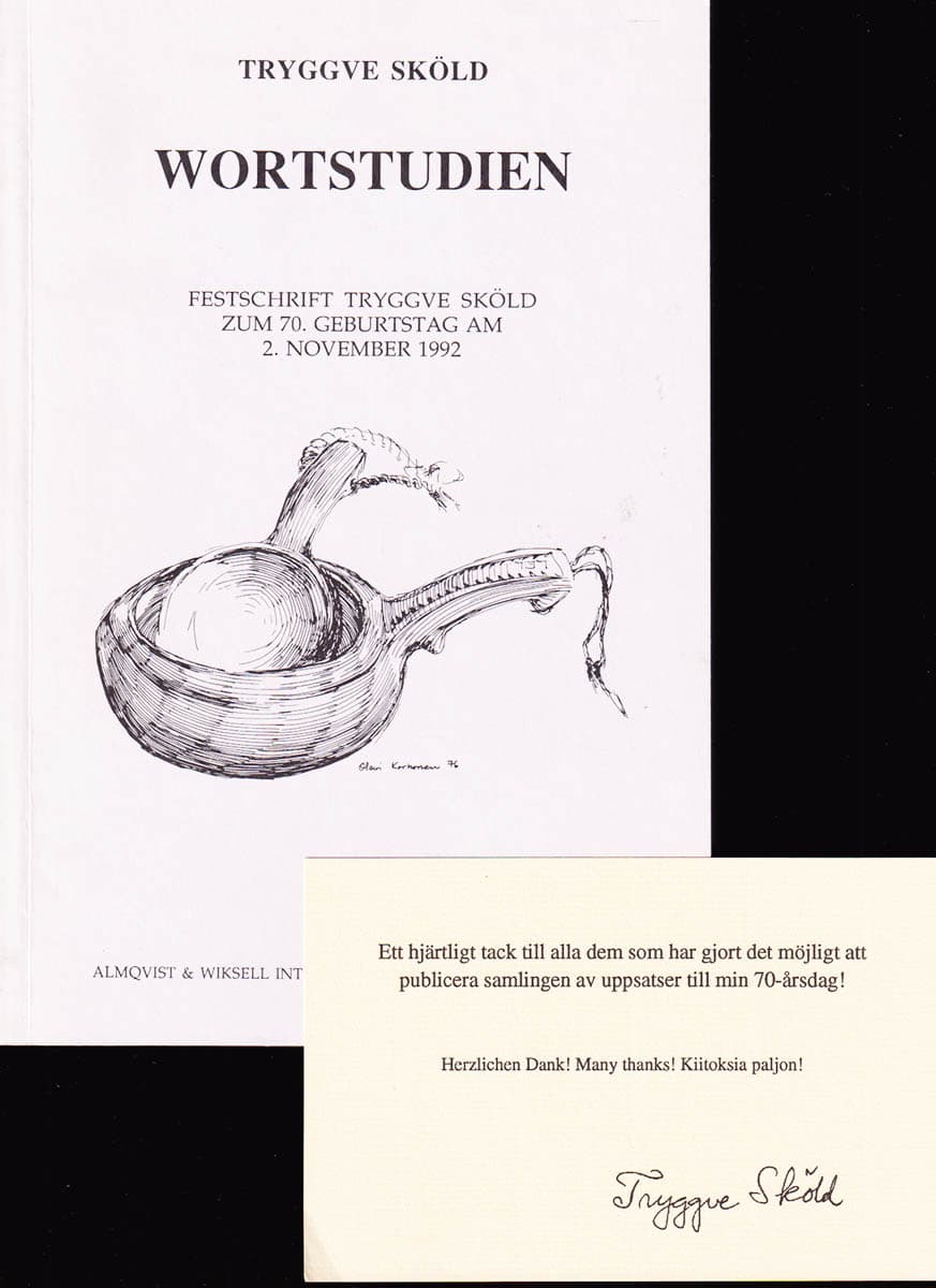 Tryggve Sköld : Wortstudien