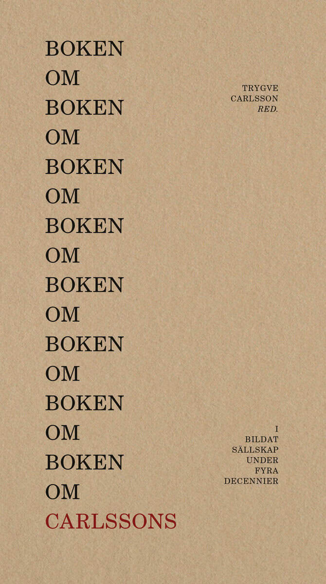 Trygve Carlsson : Boken om boken