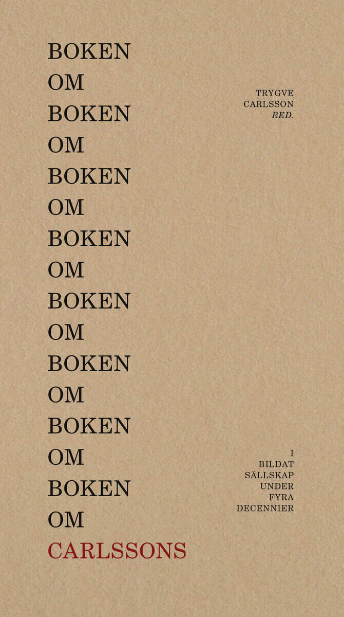 Trygve Carlsson : Boken om boken