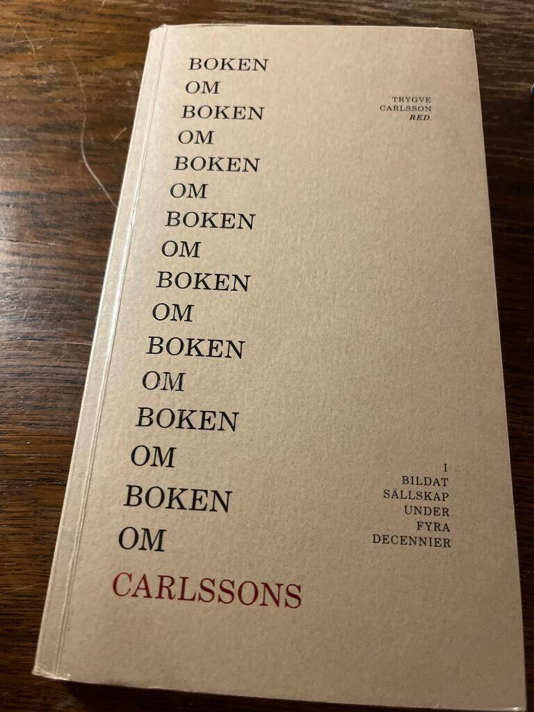 Trygve Carlsson : Boken om boken